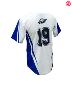 เสื้อซอฟต์บอลและเบสบอลแบบกระดุมเต็มกางเกงขาสั้นเสื้อคอกลมระบายอากาศ - Product Image 4