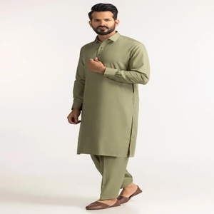 Gents Kurta Pajama Suits Pathani Ready Made Suits for Pakistan and Indian Clothing for <b>Eid</b> and Wedding Occasions - Product Image 2