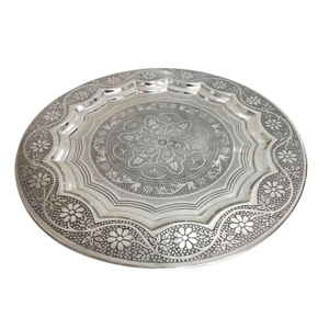 Ensemble de 2 vases à fleurs en aluminium cuivré avec pot anti-fleur vert pour la décoration de salon faits à la main en vrac au prix de gros - Product Image 5