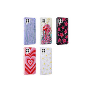 Étui de téléphone en silicone brillant de luxe avec motif floral et paillettes pour Samsung Galaxy M32 14 Plus et avec protection de l'appareil photo - Product Image 3