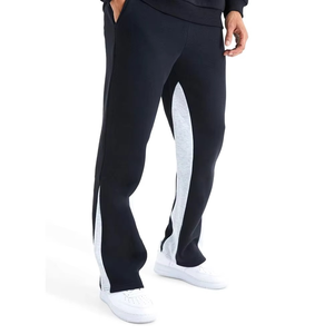 Pantalon de jogging ample et décontracté en coton pour homme, style sport et extérieur, coupe évasée, pour homme - Product Image 1