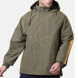 Veste de ski d'hiver pour hommes personnalisée OEM Respirante, imperméable, coupe-vent, étanche à la neige, isolée, avec fermeture à glissière. - Product Image 1