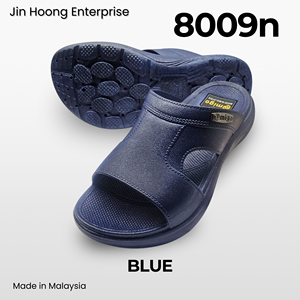 รองเท้าแตะผู้ชาย PVC สีน้ำเงิน น้ำหนักเบา กันลื่น สวมใส่สบาย รองเท้าลำลอง ขายส่งจำนวนมาก @migo 8009n ผลิตในมาเลเซีย - Product Image 3