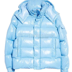 Chaqueta acolchada de invierno para hombre de alta calidad, tendencia superior, cómoda con diseño de logotipo personalizado en la parte delantera, transpirable y asequible - Product Image 1