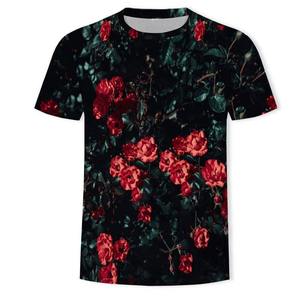 Gran oferta, camisetas de Jersey con estampado de sublimación personalizado para hombre, 100% algodón, estilo informal de verano, cuello redondo, manga corta, no tejido, venta al por mayor - Product Image 1