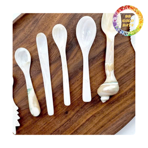 Cuillère en nacre faite à la main plusieurs tailles de couleurs pour cadeau et décoration | origine Viet Nam - Product Image 6