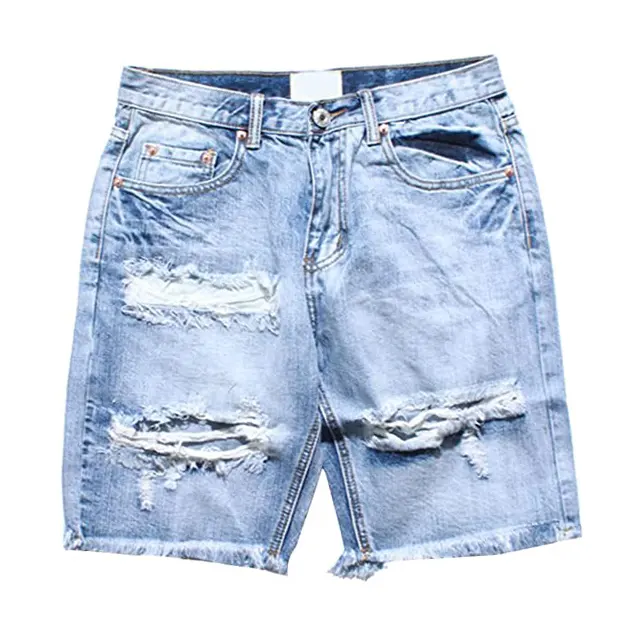 Short en jean déchiré pour hommes, short en jean de Style déchiré pour garçons, offre spéciale