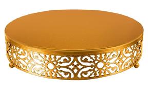 Soporte de Metal para servir pasteles, Decoración de mesa de cumpleaños y boda, Acabado niquelado - Product Image 6