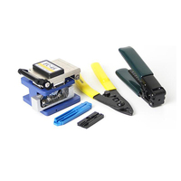 Kit d'outils pour fibre optique Kit de joint froid Compteur de puissance optique Lumière rouge Pen Cutter Miller Pliers