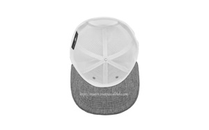 Gorra de camionero de malla blanca estructurada en color de diseño personalizable, estilo de calle joven y de tendencia, hecha a mano en el fabricante de Vietnam - Product Image 4