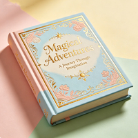 Service d'impression professionnel de livres de coloriage pour enfants de haute qualité, options d'art en carton, couverture souple en cuir véritable