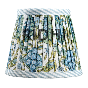 Handmade Luxury Floral Asparagus Green Eco-Friendly Cotton Fabric Custom Pleated Lamp Shade Light Covers Table <b>Floor</b> Pendant - Product Image 1