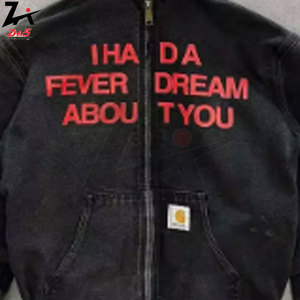 Abrigo con Capucha y Cremallera para Hombre, Estilo Gótico Haruku, Estampado, Grueso, Oversize, Manga Larga, Moda Invierno Y2K, Bordado 3D - Product Image 4