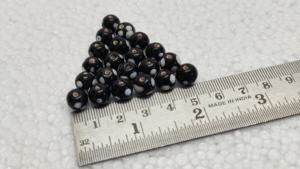 Handmade Lampwork Glass <b>Beads</b> Round Polka Dot <b>Blue</b> Assorted Colors in Box for Jewelry Making and Craft Supplies - Product Image 2