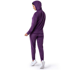Survêtement personnalisé Slim Fit pour femmes Vente en gros OEM de survêtement en coton mélangé de haute qualité Tenue de sport pour l'entraînement de yoga - Product Image 1