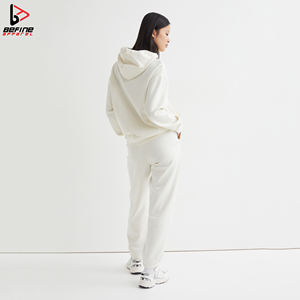 2023 femmes hiver tenues à manches longues sweats à capuche pantalons coton Jogging costumes 2024 écologique deux pièces survêtement pour les femmes - Product Image 2