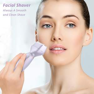 Afeitadora Eléctrica Húmeda/Seca para Mujer con Doble Cuchilla, Carga USB, Resistente al Agua IPX7, Rotatoria, Reemplazable, para Cara, Cuerpo y Bikini, para Uso en Autocaravanas - Product Image 1