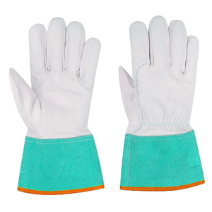 Guantes de seguridad industrial resistentes de alto rendimiento, grano de cabra, vaca, cuero dividido, soldadura TIG, protección de mano superior contra incendios - Product Image 3