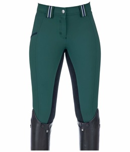 Choisissez n'importe quelle couleur Culotte d'équitation pour femme avec siège complet en cuir et daim avec approvisionnement direct d'usine au meilleur prix - Product Image 3