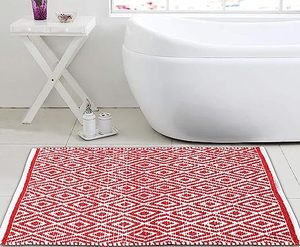 Juego de Alfombras de Lana con Diseño Jacquard, Acolchadas, a Cuadros, Aptas para Mascotas, Lavables, para Camping, Hogar, Hotel, Cocina, Sala de Estar, Oración, Golf - Product Image 4