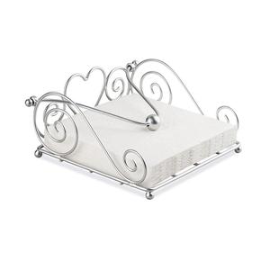 Servilletero decorativo de alambre moderno, banquete de boda para Metal, mesa de comedor, Caffey y restaurante, acabado recubierto de plata hecho a mano - Product Image 3