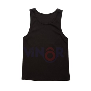 Débardeurs athlétiques décontractés personnalisés nouvelle couleur unie vêtements de sport 100% coton grande taille hommes respirant séchage rapide écologique - Product Image 5