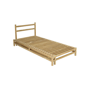 Tumbona de madera maciza de teca con color natural que incluye cojín a prueba de Sol para uso en exteriores, para hoteles y villas - Product Image 2