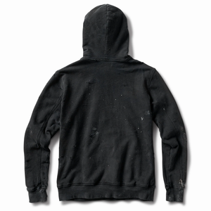 OEM Winter Embroidered Vintage Distress Paint Acid Wash Heavyweight Sun Faded French Terry Oversized Streetwear Men's Hoodies - Product Image 2