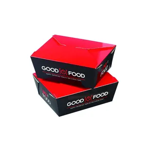 कस्टम लोगो पेपर बॉक्स प्रिंटिंग फास्ट फूड ब्रांडेड वाणिज्यिक खाद्य पैकेजिंग