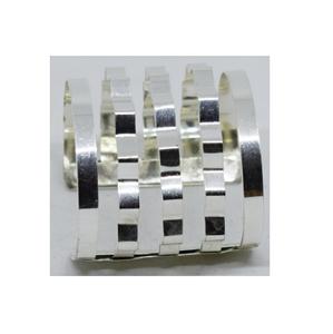 Dernières tendances indiennes faites à la main dans la conception de bracelets en argent mince élégant de mode pour le bracelet fait main d'usage quotidien fait en argent - Product Image 3