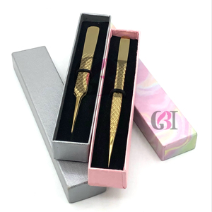 แหนบต่อขนตาคุณภาพสูง โปรโกลด์ พลาสมา สลิม ตรง ทำจากสแตนเลส ทนทาน ป้องกันไฟฟ้าสถิต ขนาด 10 มม. รับทำโลโก้ตามสั่ง - Product Image 1