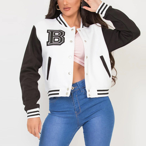 Recién llegado, chaquetas de mujer para invierno, logotipo personalizado, béisbol, chaqueta universitaria de alta calidad para mujer, chaquetas universitarias de otoño - Product Image 1