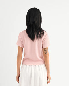 High Quality <b>Women's</b> Solid Color Poly Spandex Short-Sleeve O-Neck Crop <b>T</b>-<b>Shirt</b> Quick Dry Breathable Regular Fit Summer Routine - Product Image 2