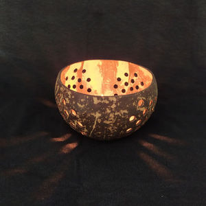 ที่ใส่เทียนชากะลามะพร้าวลายใหม่เป็นมิตรกับสิ่งแวดล้อมสำหรับตกแต่งบ้านผลิตในเวียดนาม - Product Image 5