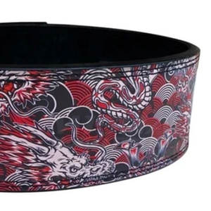 เข็มขัดยกน้ำหนักหนังวัวสำหรับทุกเพศระบายอากาศได้ดีพร้อมโลโก้ตามสั่ง - Product Image 4