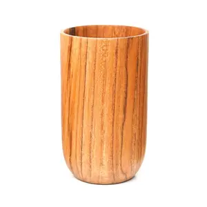 Jarra de cerveza de madera de roble hecha a mano duradera de primera calidad, jarra de madera rústica para amantes de la cerveza para fiestas, bares, hogar y regalos - Product Image 4