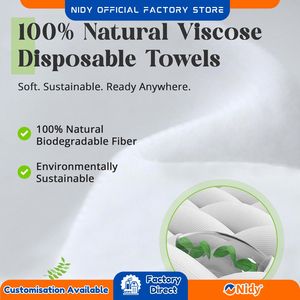 Nidy ผ้าขนหนูแบบใช้แล้วทิ้งที่ดูดซับได้ดีเป็นมิตรกับผิวสำหรับการดูแลบ้านทุกวันทำความสะอาดเครื่องนอน-ผลิตภัณฑ์ความงามและการดูแลส่วนบุคคล - Product Image 4