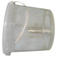 Seau américain de 1 Gallon avec couvercle seau de qualité alimentaire personnalisable avec couvercle rond sans BPA seau américain PP emballage en plastique réutilisable