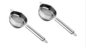 Colador de té de acero inoxidable con mango cómodo Colador pequeño de malla fina - Product Image 3