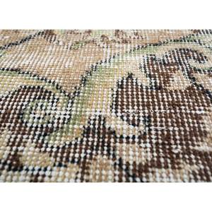 Tapis vert vintage en laine noué à la main - Grand tapis de salon (Pae-2946) - Product Image 3