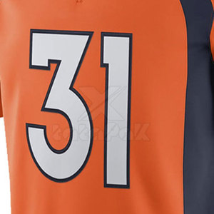 Venta en Línea, Jersey de Fútbol Americano de Talla Grande, Más Vendido al Por Mayor, Transpirable, Estampado, Manga Corta, Malla/Poliéster de Alta Calidad - Product Image 3