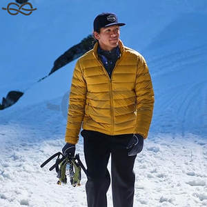 แจ็กเก็ตขนเป็ดน้ำหนักเบาสำหรับผู้ชาย, เสื้อโค้ทฤดูหนาวแบบแพ็คน้ำหนักเบาเป็นพิเศษสำหรับใส่กลางแจ้งใส่ผจญภัย - Product Image 5