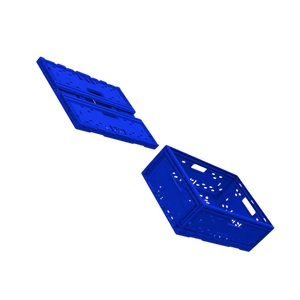 DPK56 Plastic Folding <b>Crate</b> 40x60x20cm Industrial Use Turkey Origin Convenient Tableware - Product Image 3