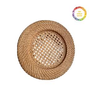 Durable Vietnamese Rattan Mat Handwoven Decorative <b>Charger</b> for <b>Plates</b> - Product Image 5