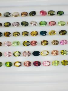 พลอยพลอยทรงวงรีหลายทัวร์มาลีนธรรมชาติเป็นประกายมีใบรับรองการขัดที่สมบูรณ์แบบและราคาถูกมาก - Product Image 4