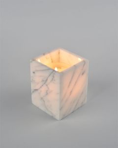 Handcrafted Marble <b>Tealight</b> <b>Holder</b> with Luxury Finish Heat Resistant for Easter Gifting & Home Decor - Product Image 2
