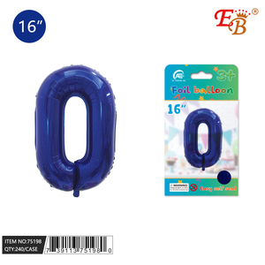 Palloncino in alluminio blu da 16 pollici n. 0 240 pz/CS per decorazioni per feste - Product Image 1