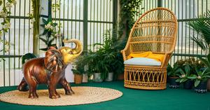 Showpiece Metal Statue Lucky Figurine Home <b>Decor</b> Gifts <b>Item</b> Home and <b>Kitchen</b> <b>Decors</b> Brass Elephant Trunk Up Figurine - Product Image 2