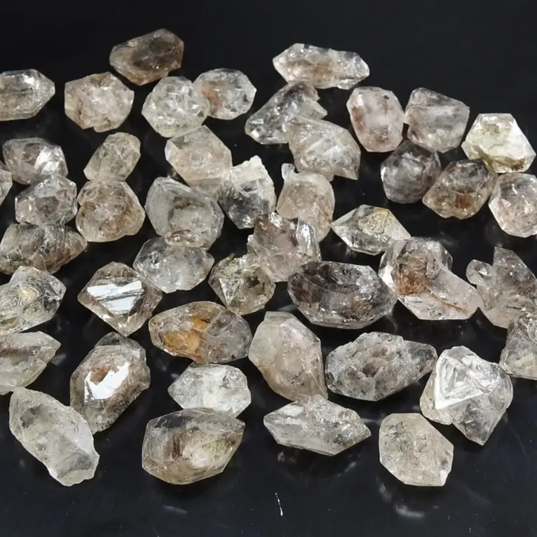 Herkimer Titik Penyembuhan Kristal Alami, Kuarsa Berlian Longgar Kasar