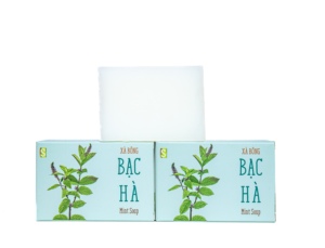 Hot Selling Peppermint <b>Soap</b> Natural Herbal Handmade Organic Refreshing Whitening Anti Acne Body Bath OEM ODM Vietnam - Product Image 1